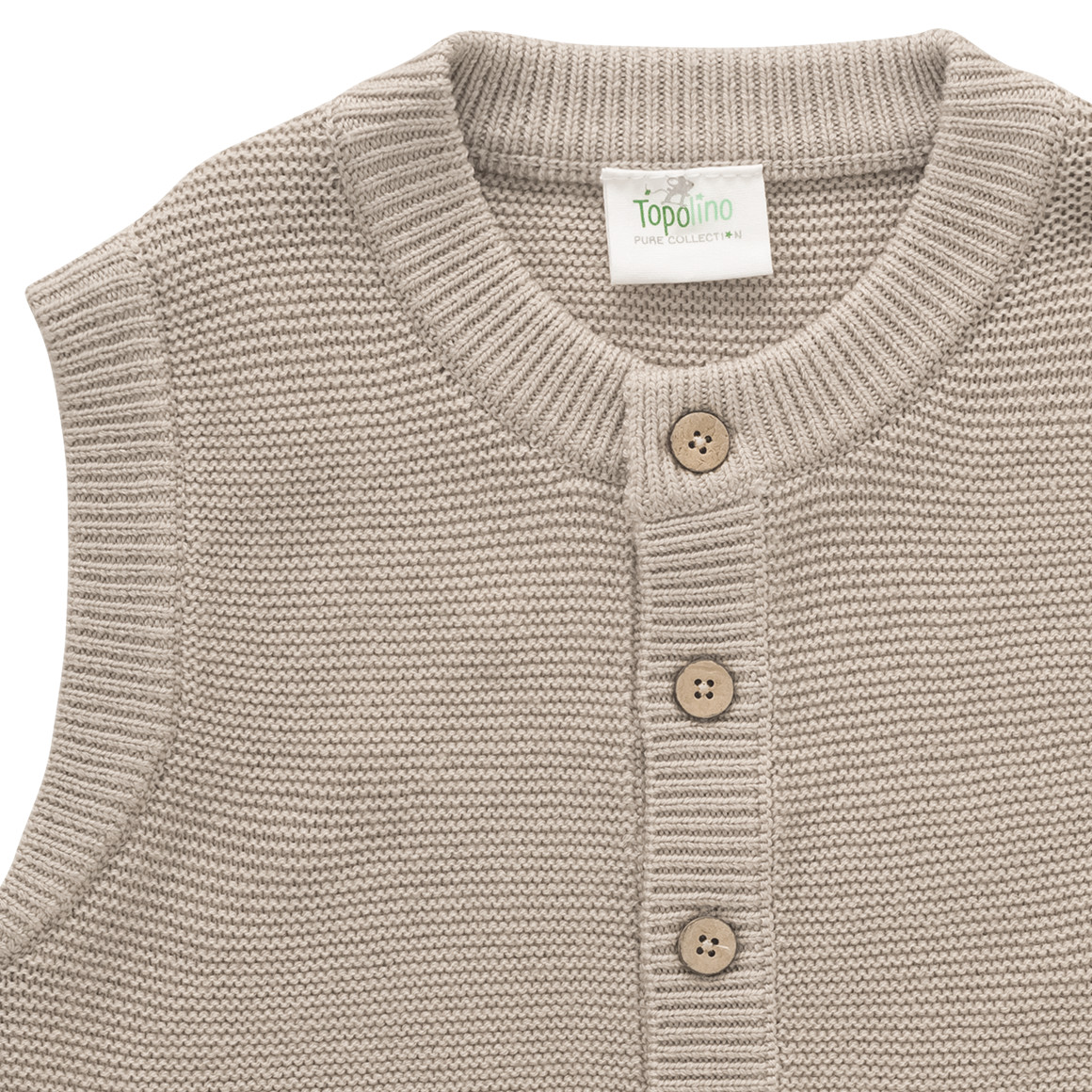 Jungen Woll-Strickweste mit Knopfleiste