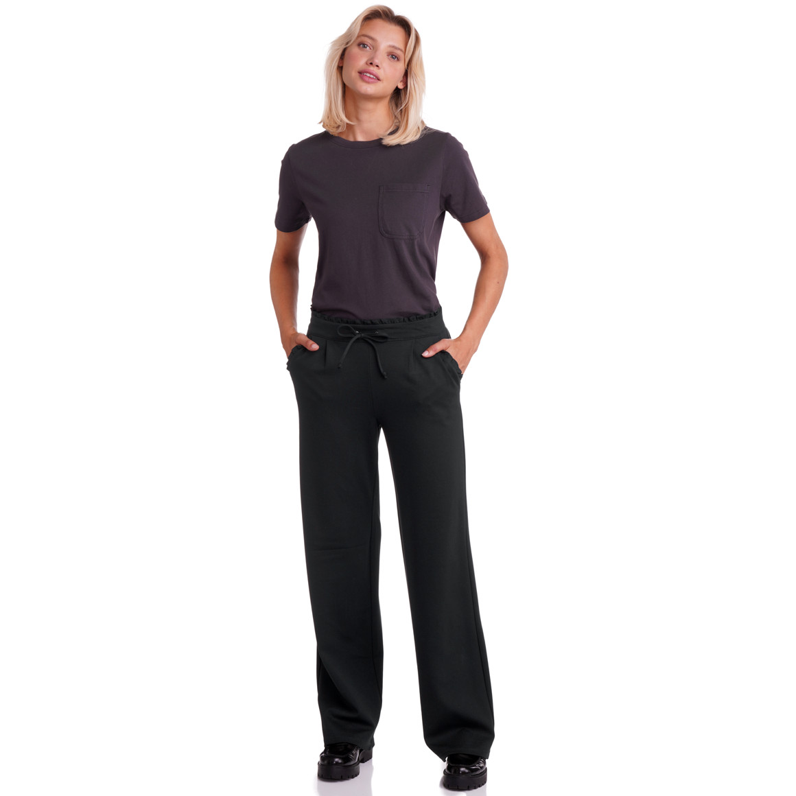 Joggingbroek voor dames met ruches