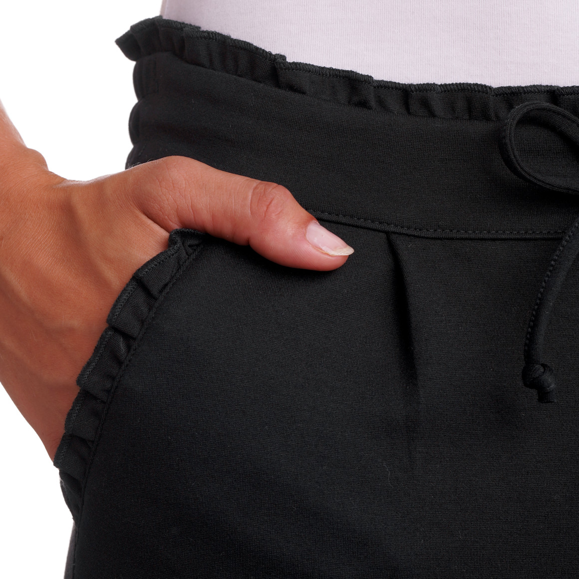 Joggingbroek voor dames met ruches