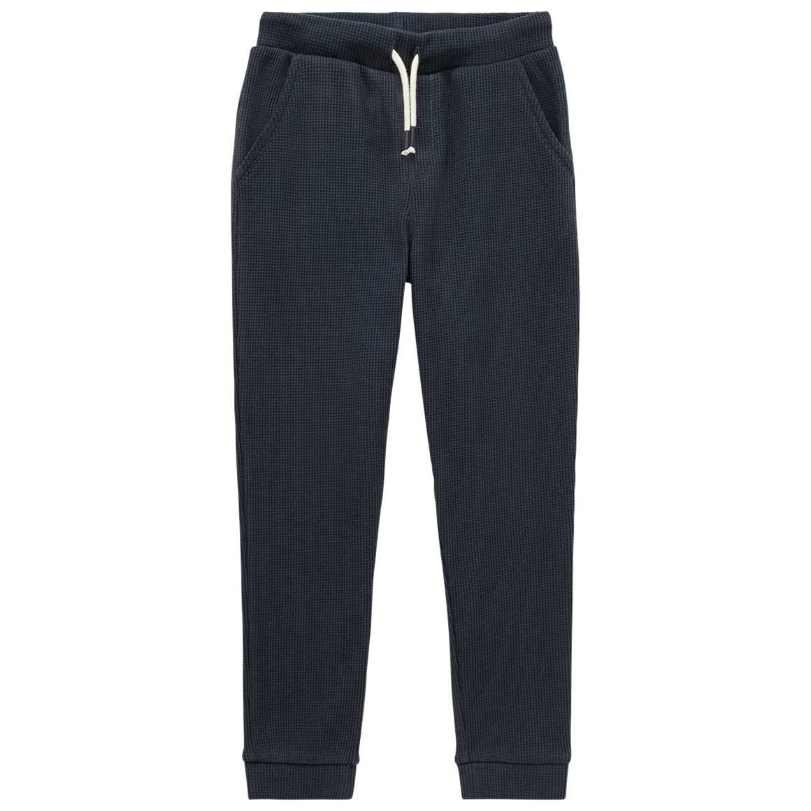 2 jongens joggingbroeken in wafel piqué