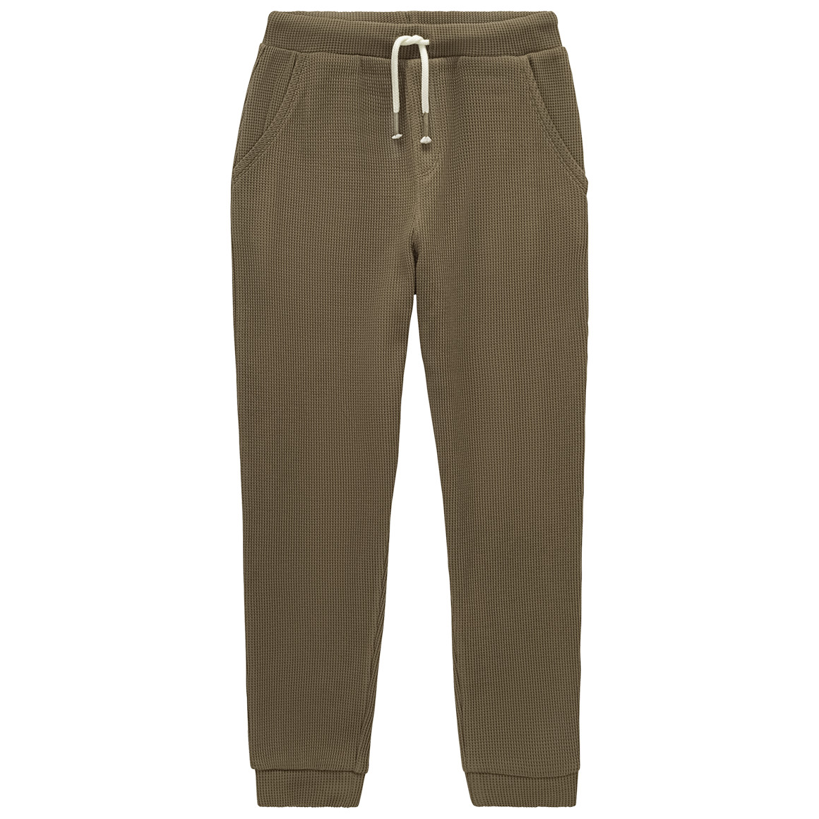 2 jongens joggingbroeken in wafel piqué