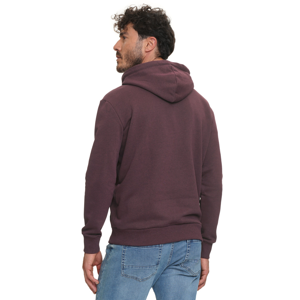 Herren Hoodie mit geprägtem Schriftzug