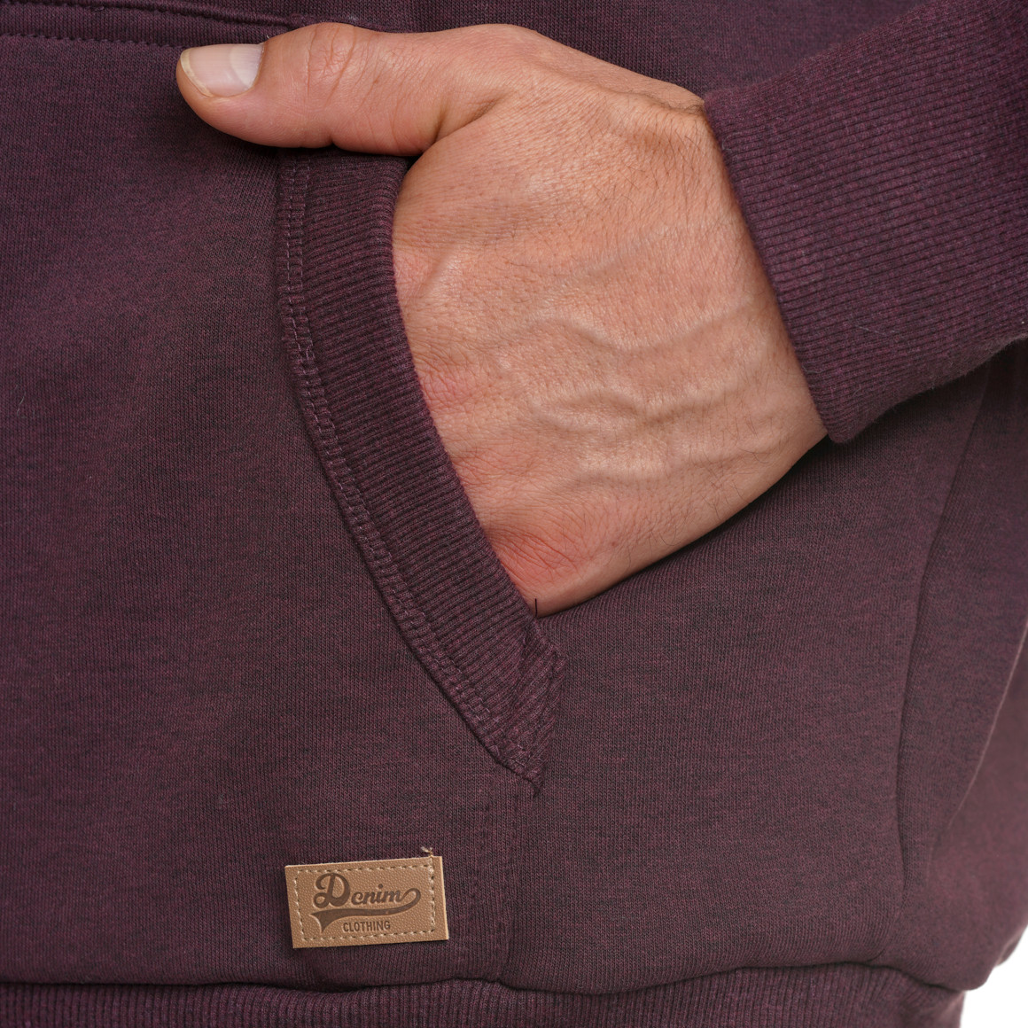 Herren Hoodie mit geprägtem Schriftzug