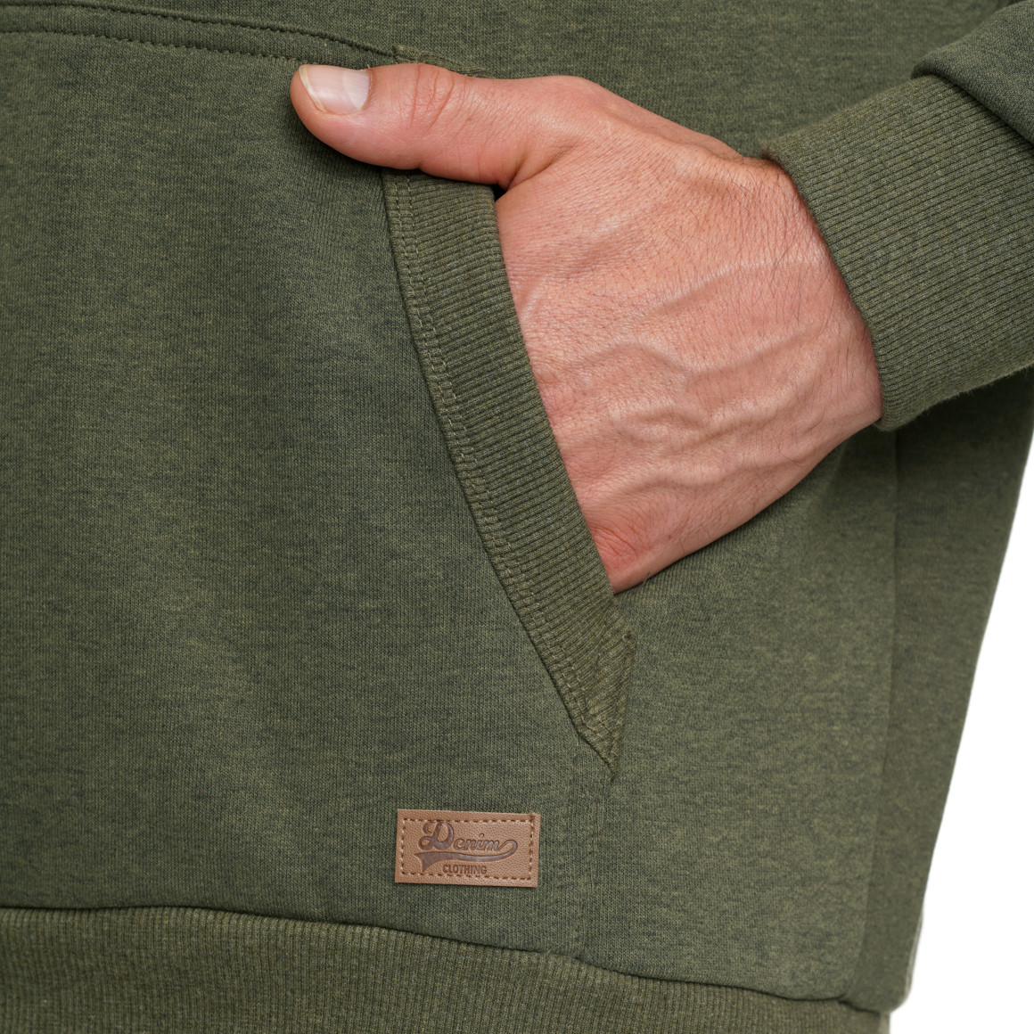 Herren Hoodie mit geprägtem Schriftzug