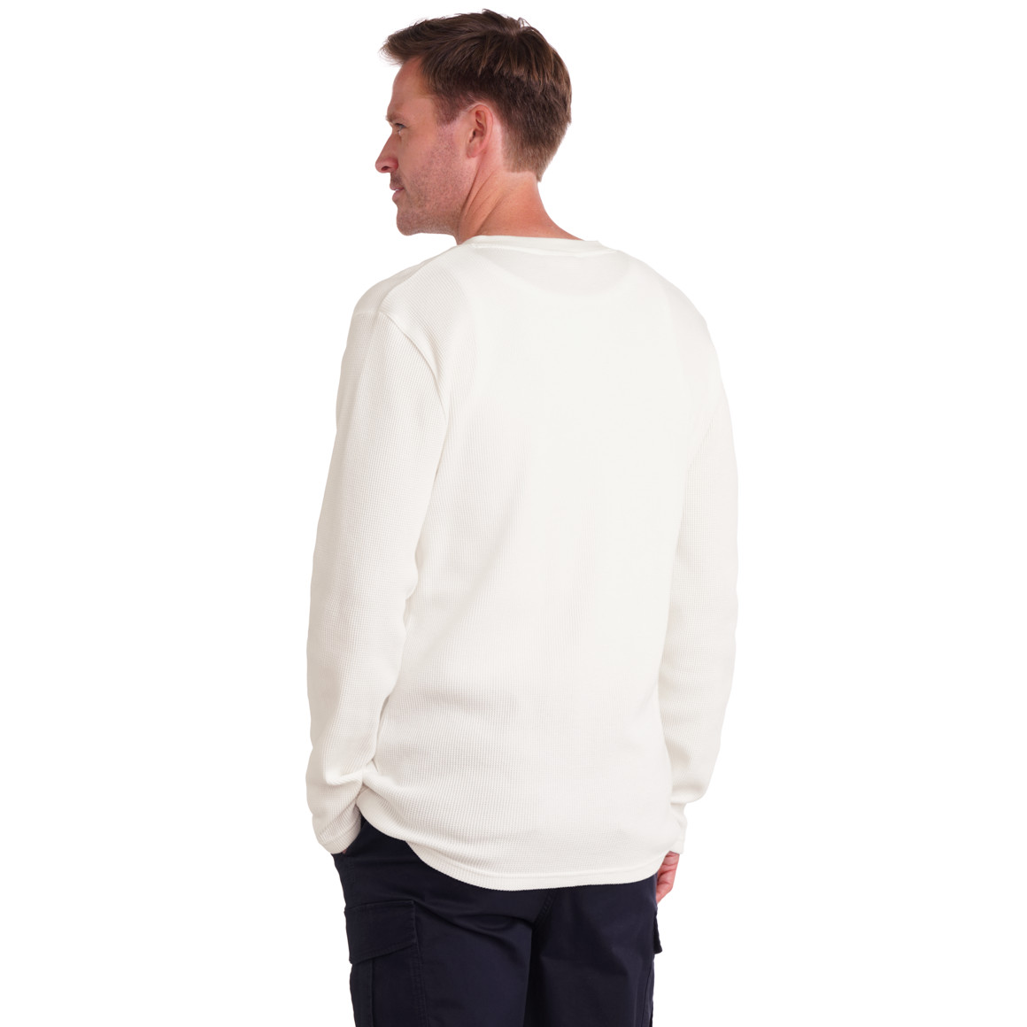 Herren Langarmshirt mit Struktur