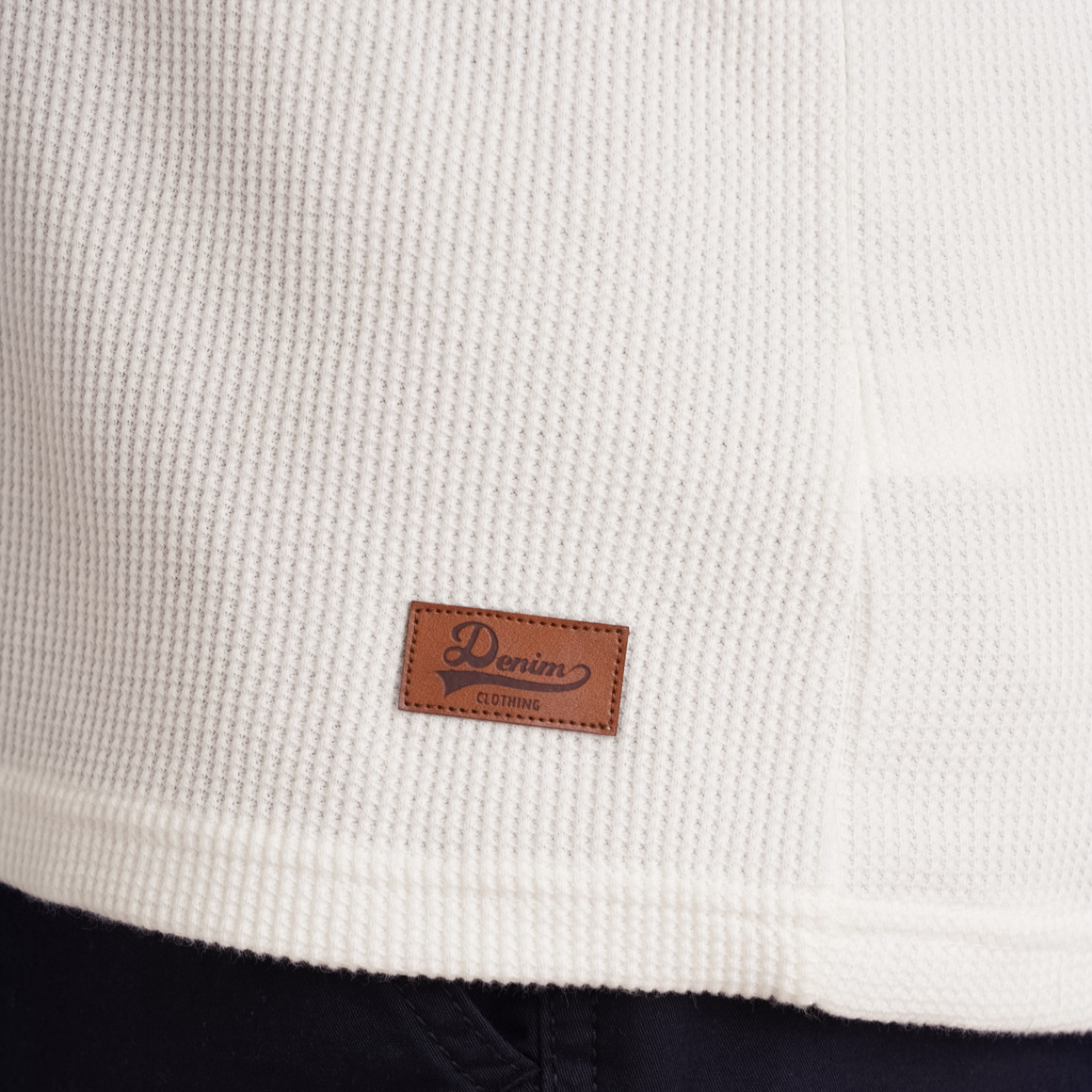 Herren Langarmshirt mit Struktur