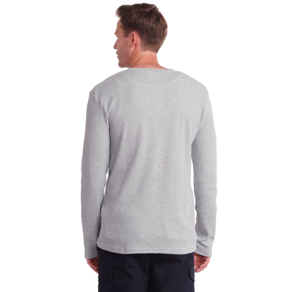 Herren Langarmshirt mit Struktur