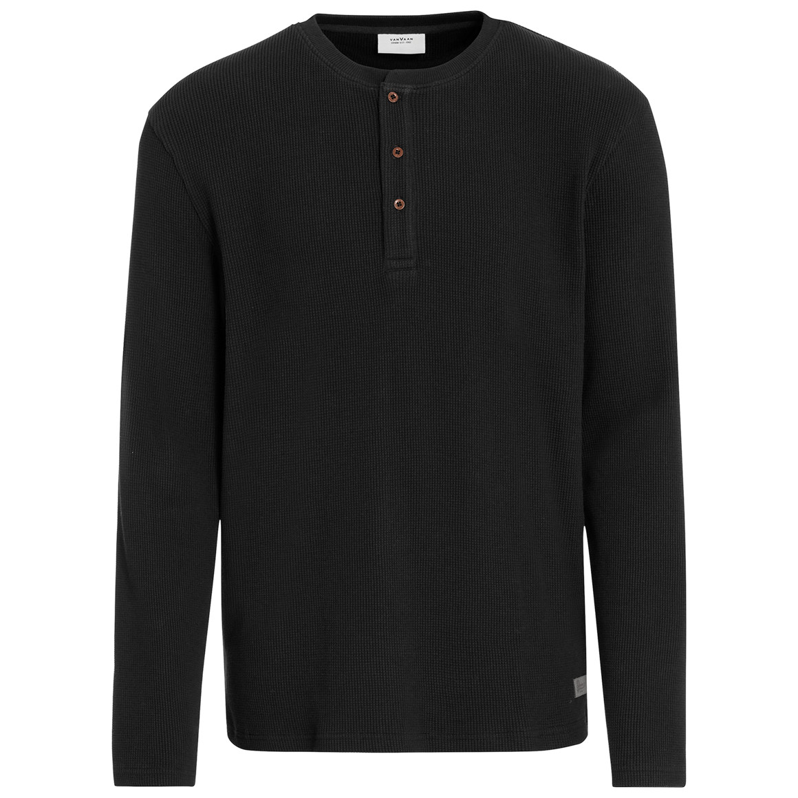 Herren Langarmshirt mit Struktur