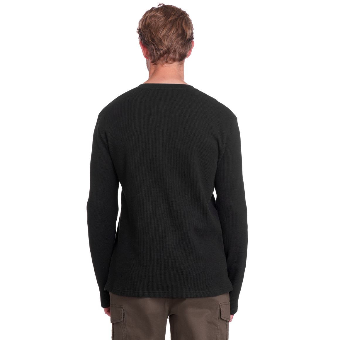 Herren Langarmshirt mit Struktur
