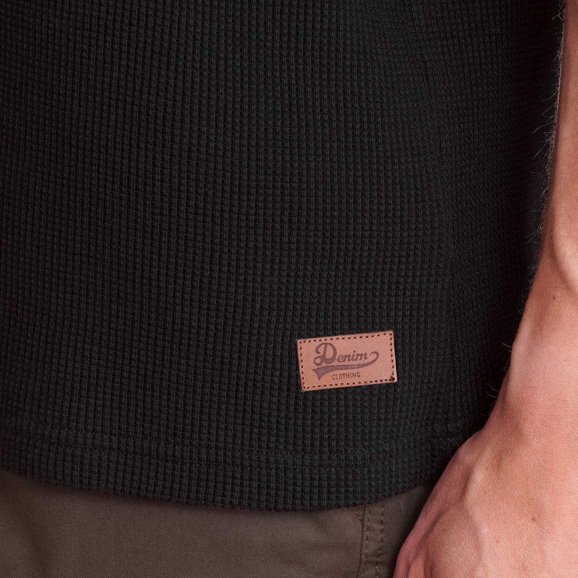 Herren Langarmshirt mit Struktur