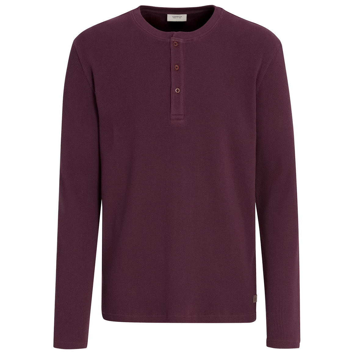 Herren Langarmshirt mit Struktur