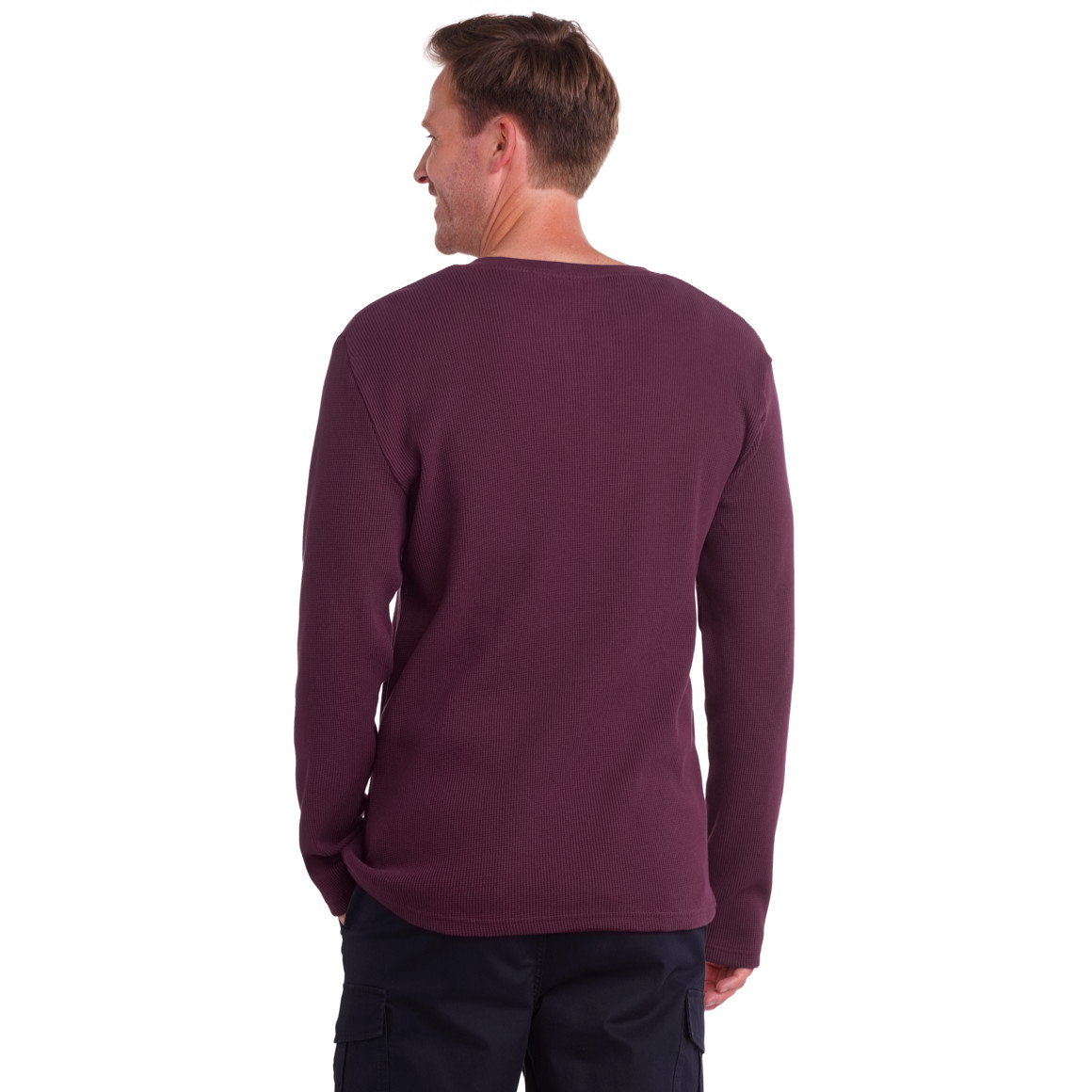 Herren Langarmshirt mit Struktur