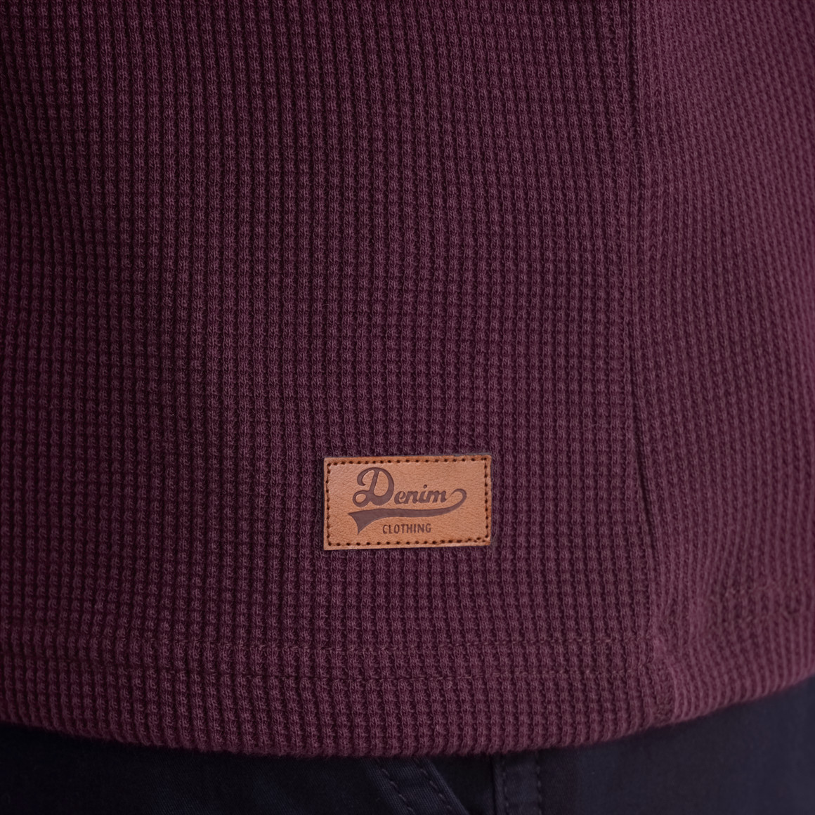 Herren Langarmshirt mit Struktur