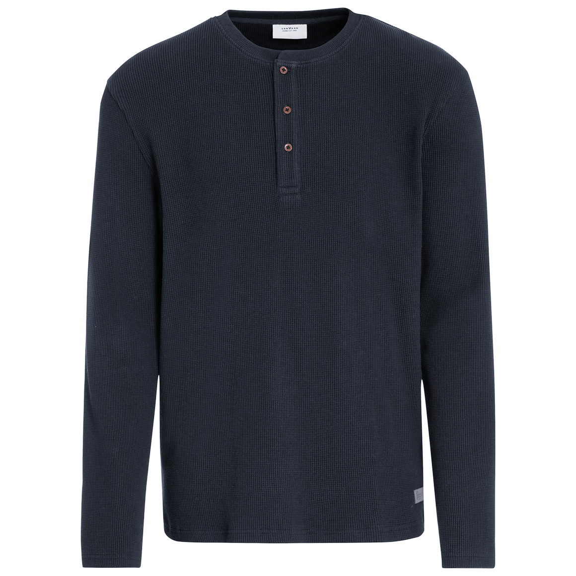 Herren Langarmshirt mit Struktur