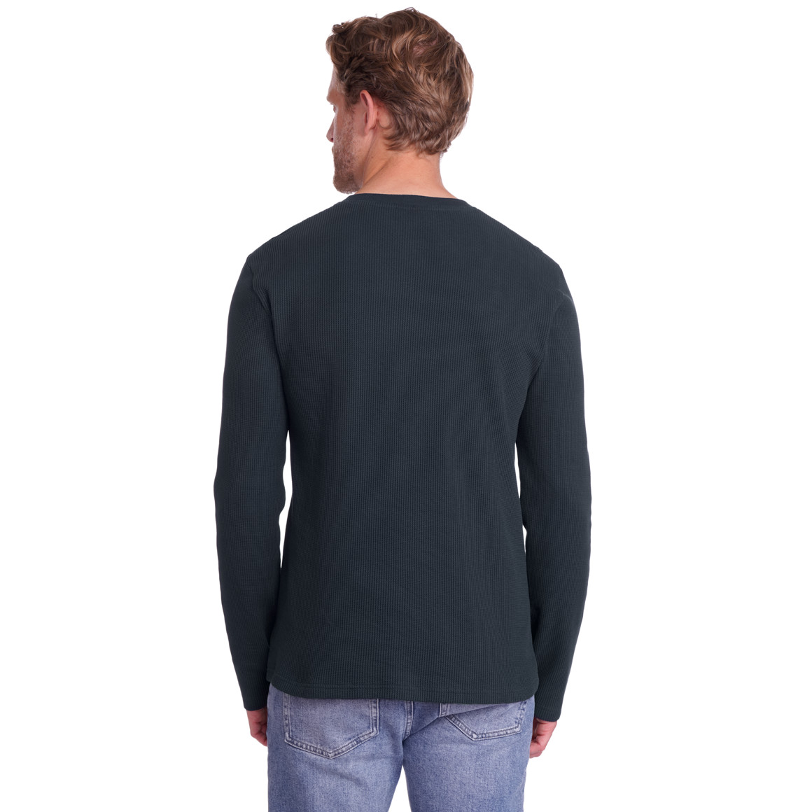 Herren Langarmshirt mit Struktur