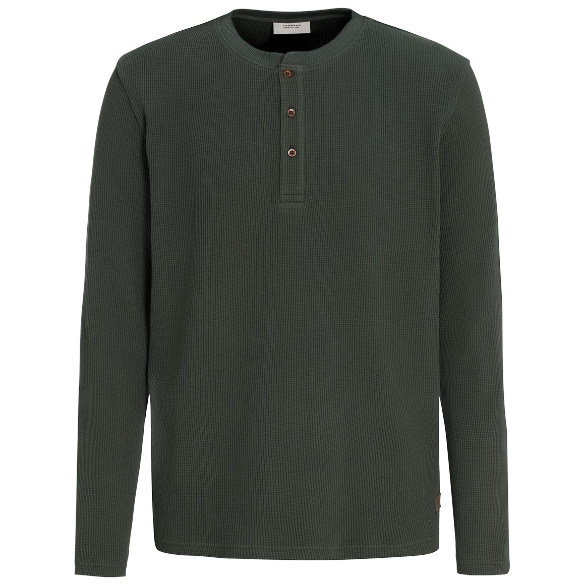 Herren Langarmshirt mit Struktur