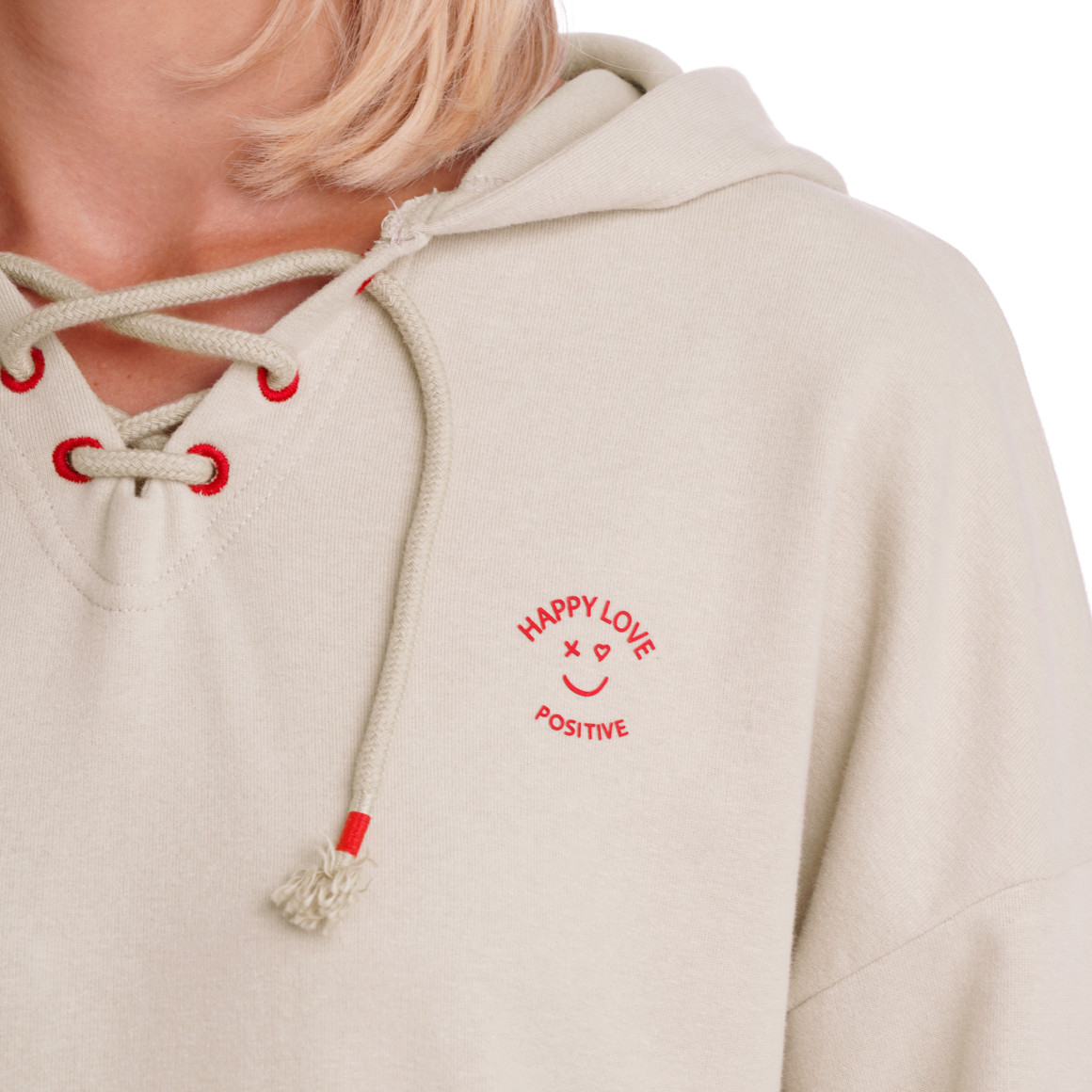 Damen Hoodie mit Kordelzug