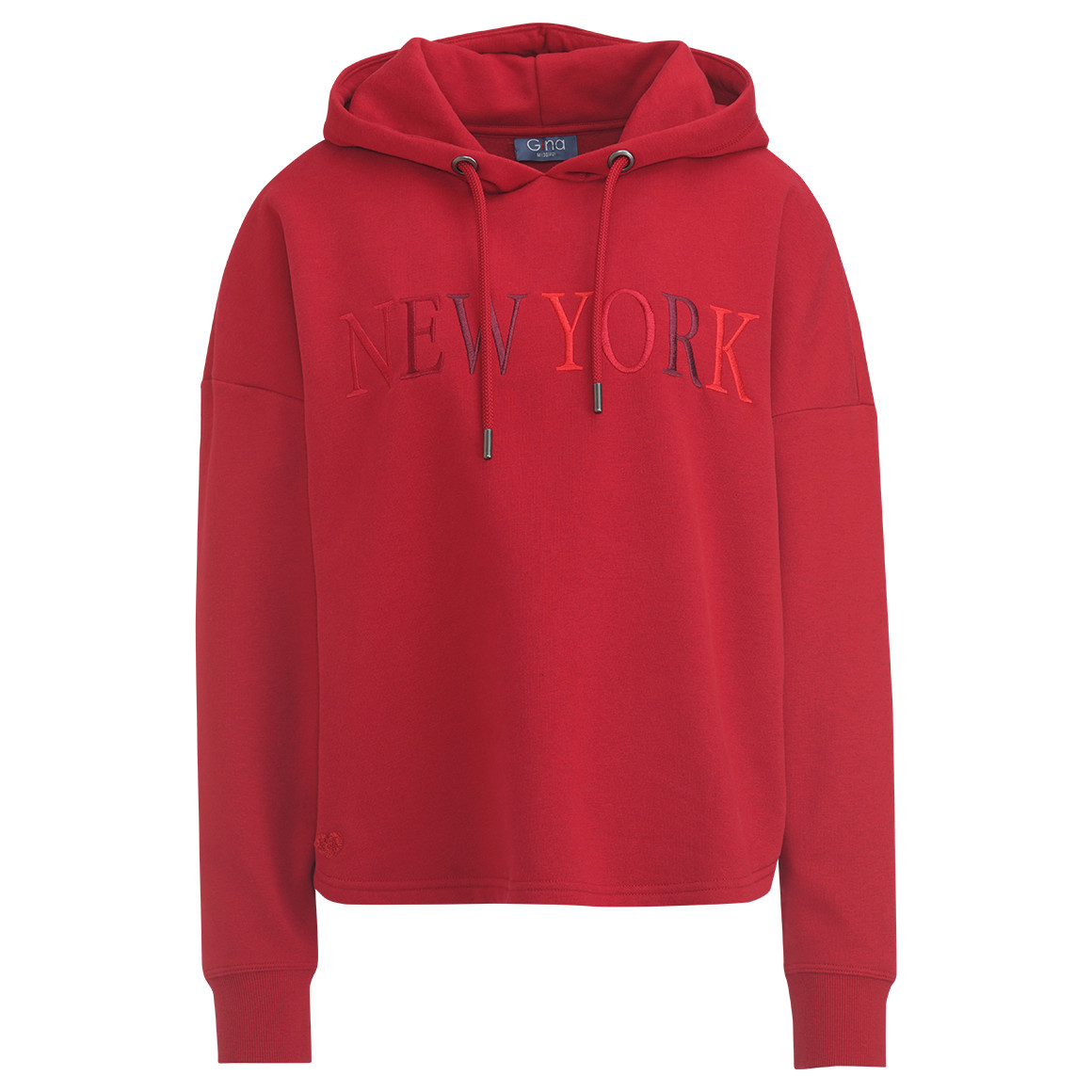 Dames hoodie met borduursel