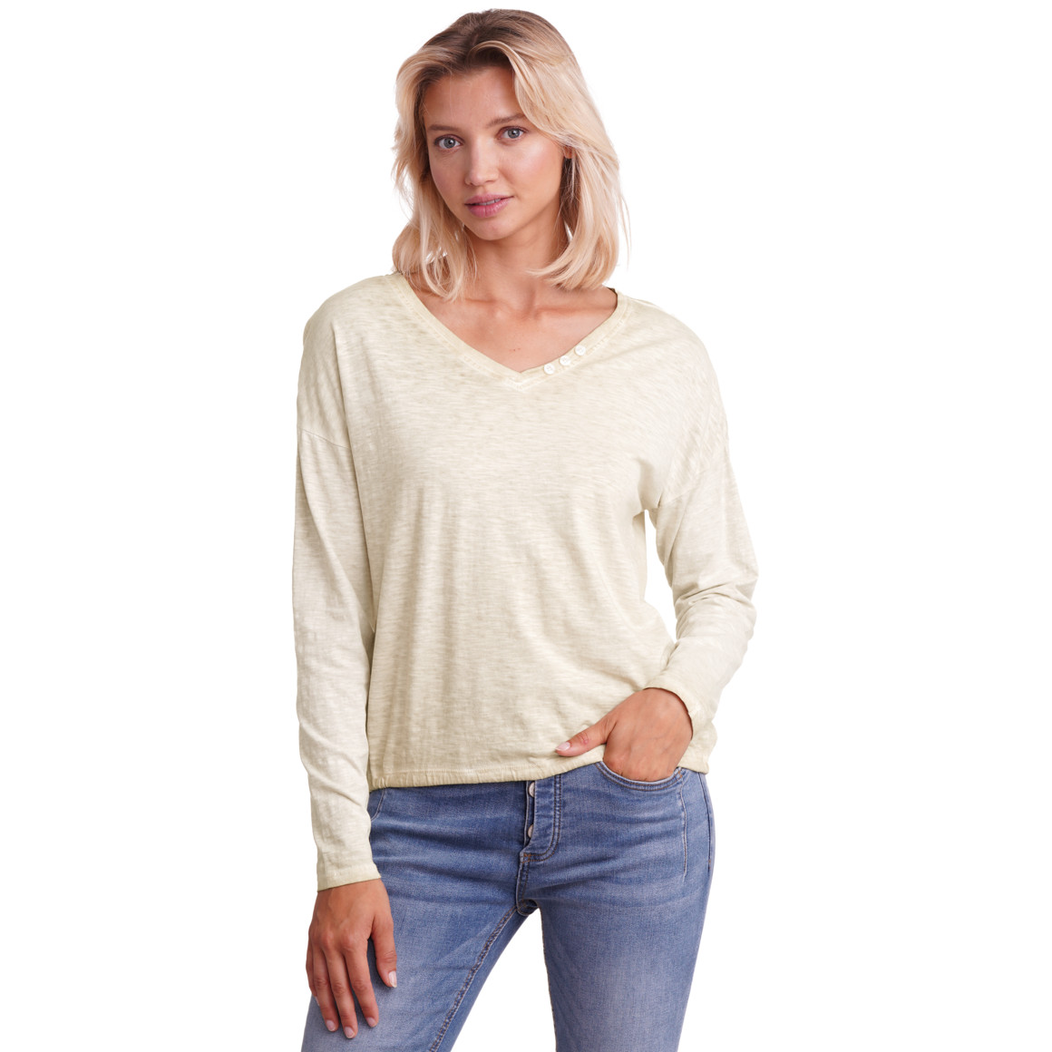 Dames shirt met lange mouwen