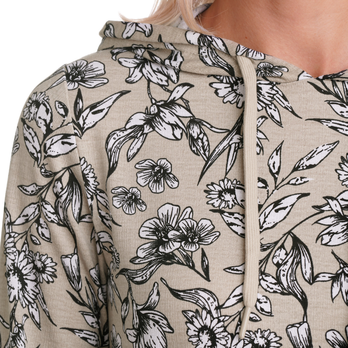 Damen Langarmshirt mit Kapuze