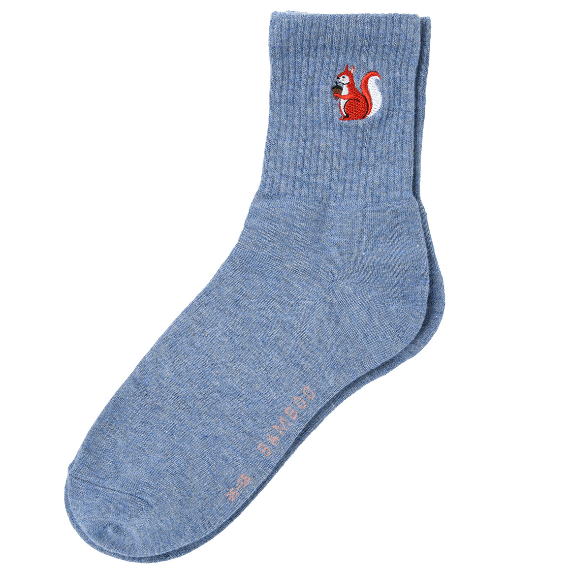 PIROIT Damen-Socken-Set – 5 Paar Blumen-Baumwollsocken In Vintage-Muster, One Size (Schwarz, Weiß, Grau, Blau, Orange)