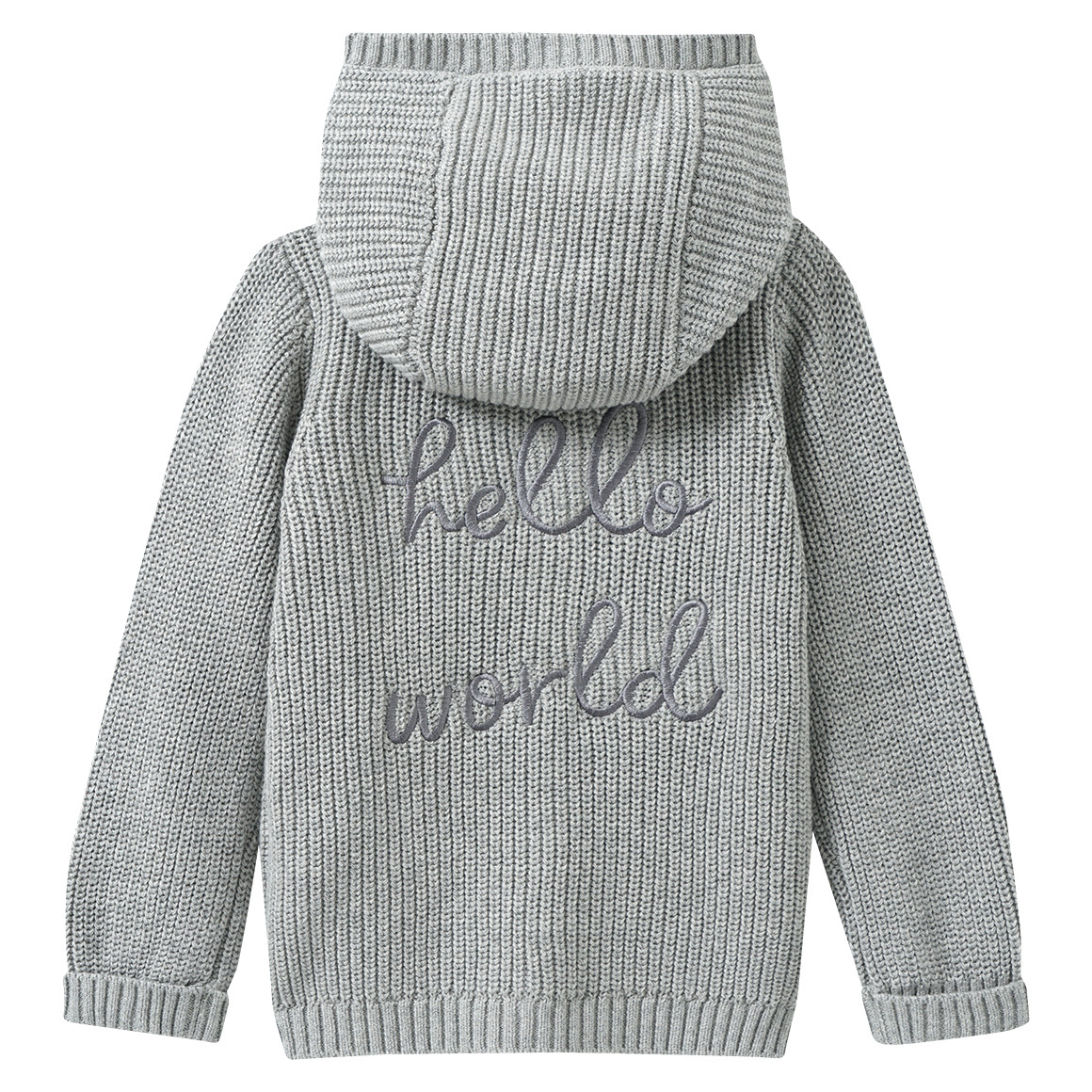 Gebreid vest voor baby’s met capuchon