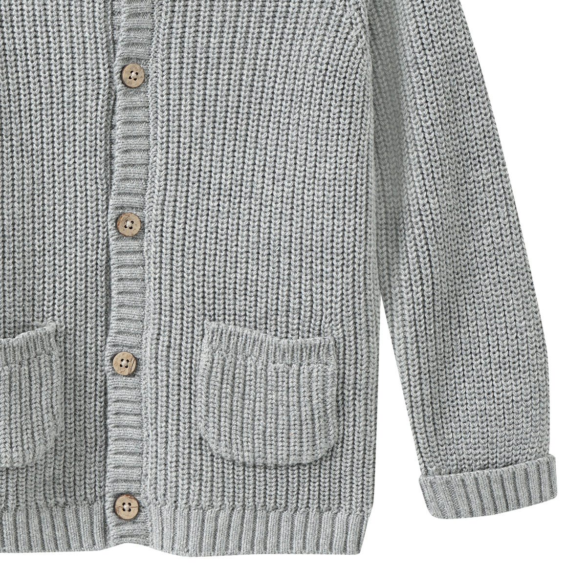 Gebreid vest voor baby’s met capuchon