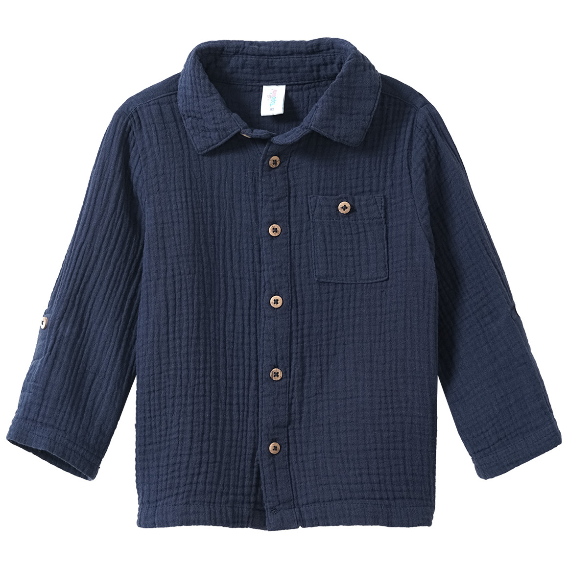 Baby mousseline shirt van katoen