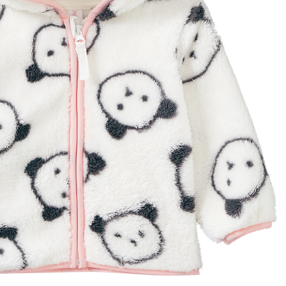 Baby Plüschjacke mit Reißverschluss