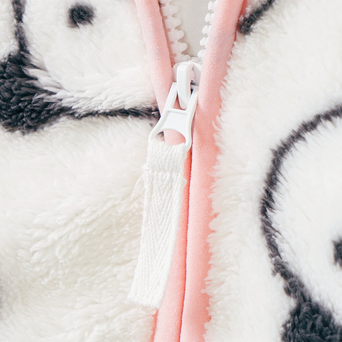 Baby Plüschjacke mit Reißverschluss