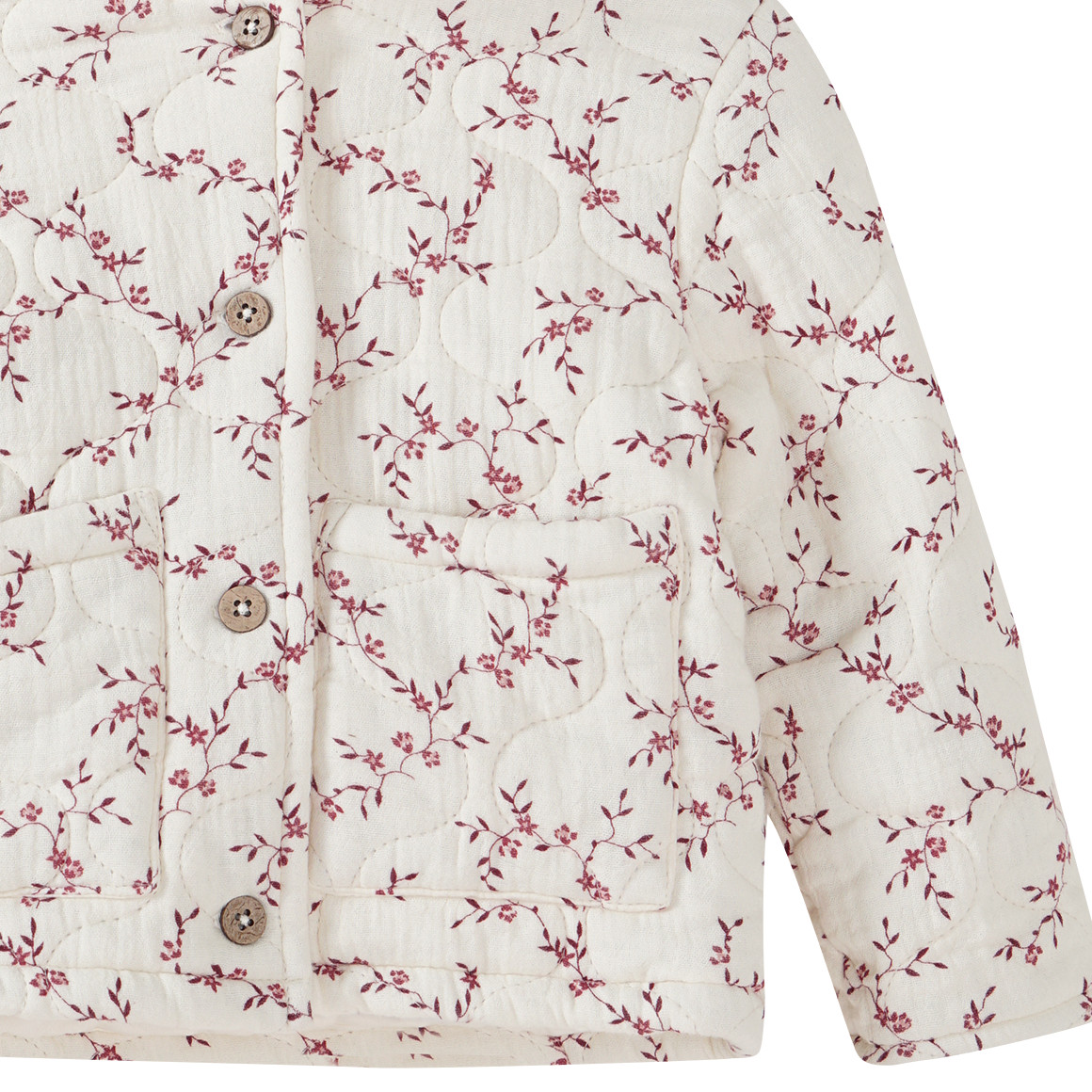 Baby mousseline jasje met biologisch katoen