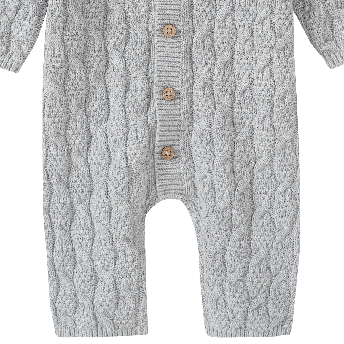 Newborn gebreide overall met capuchon