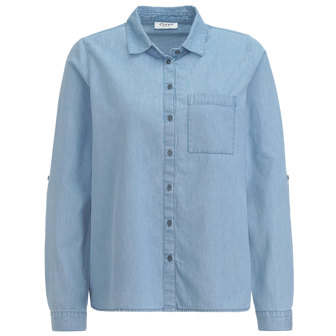 Damen Hemdbluse aus leichtem Denim