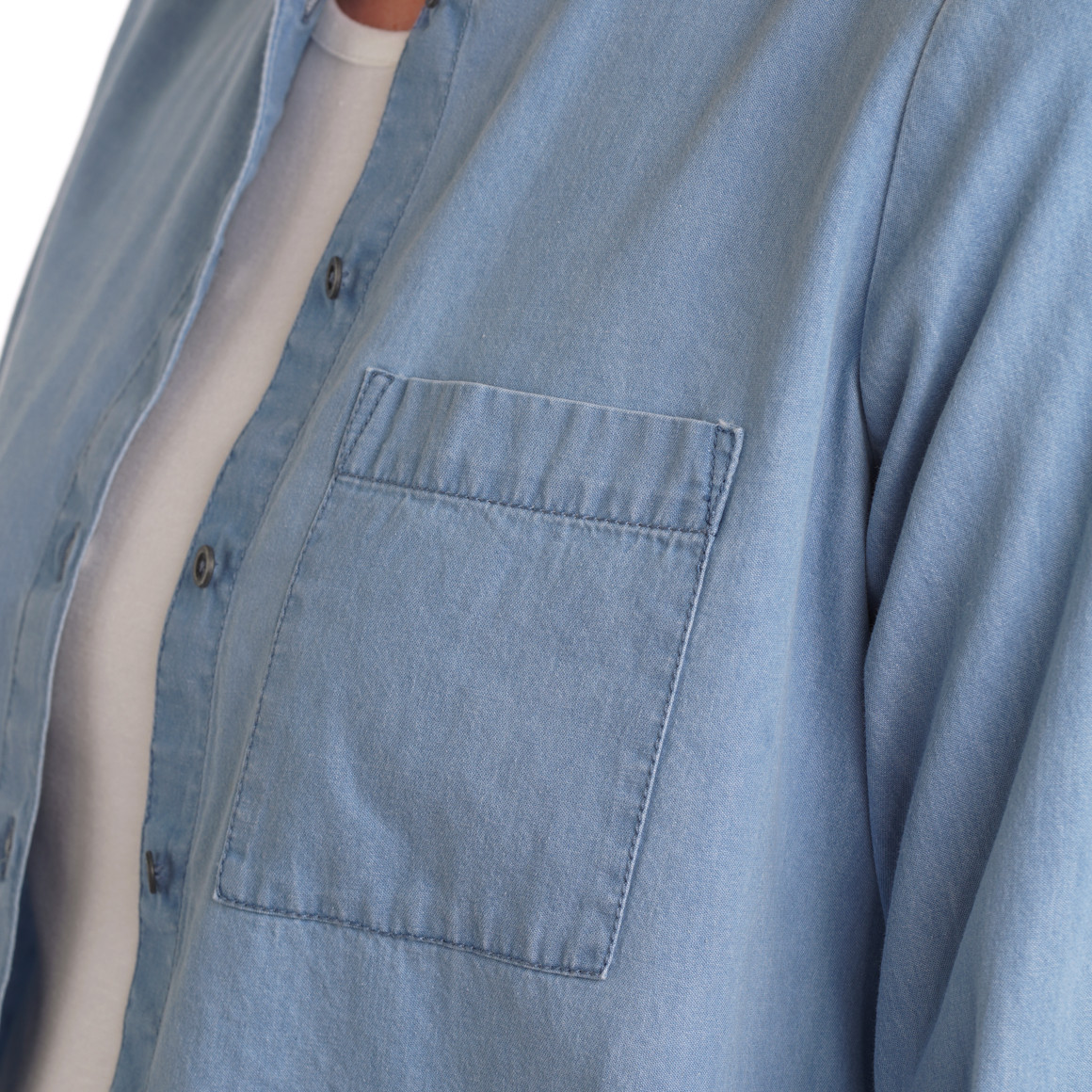 Damen Hemdbluse aus leichtem Denim