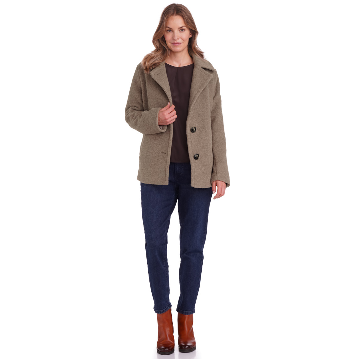 Jas voor dames met wol