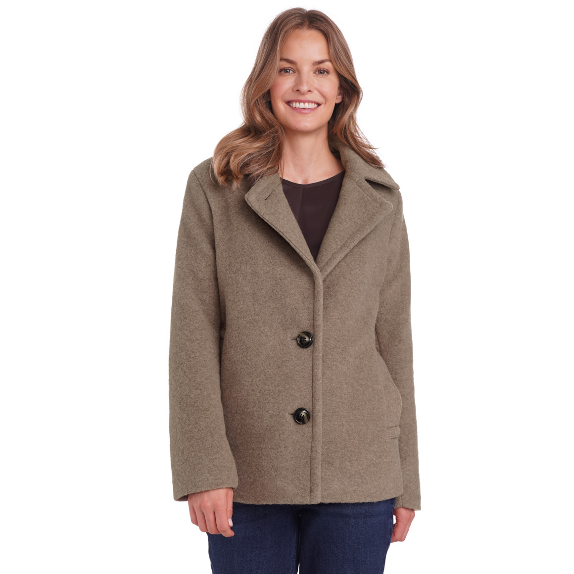 Jas voor dames met wol