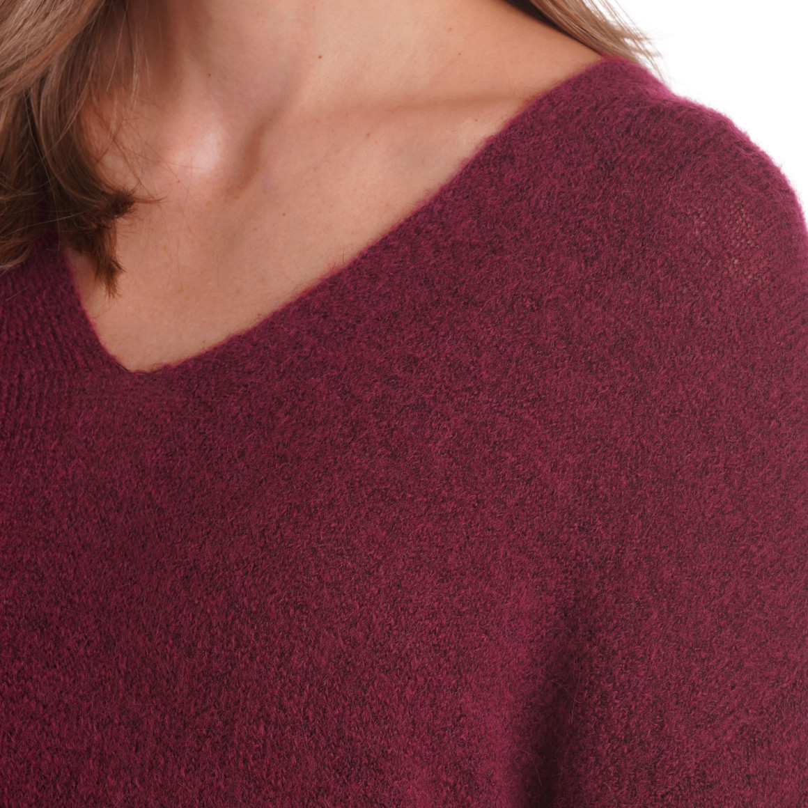 Gebreide damestrui met korte mouwen