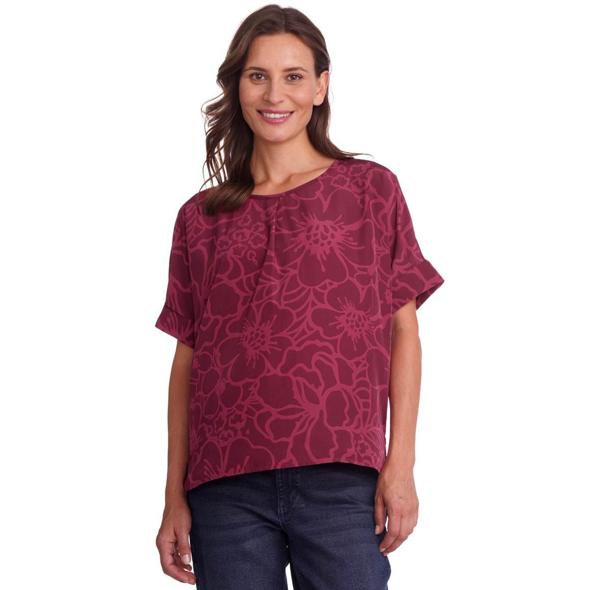 Damesblouse met oversized mouwen