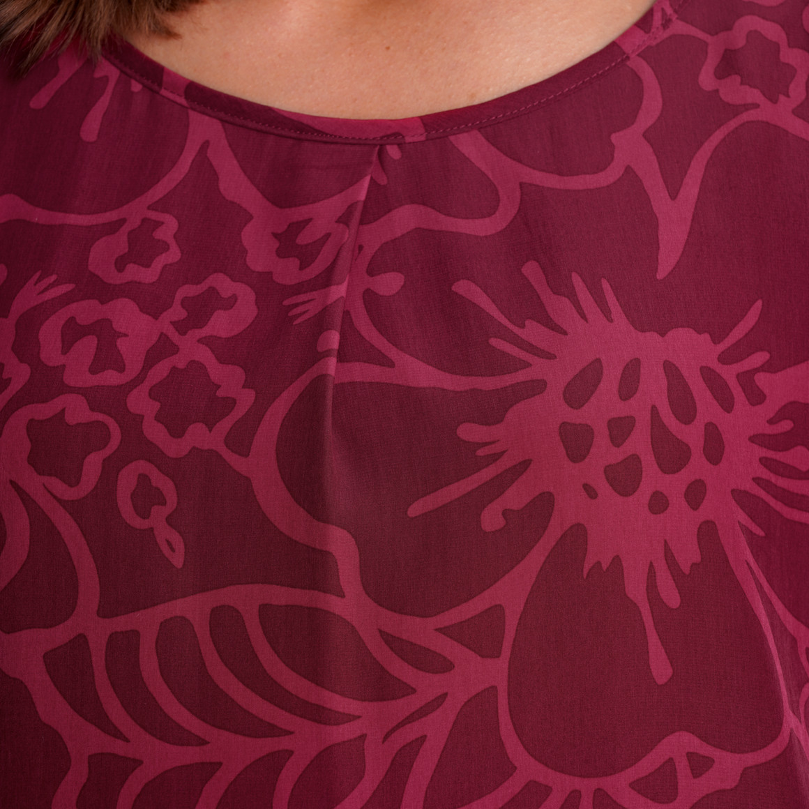 Damesblouse met oversized mouwen