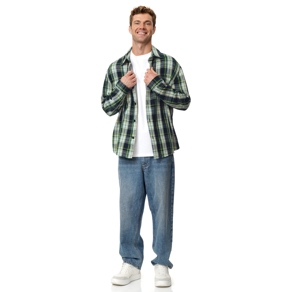 Herren Overshirt im Karo-Design