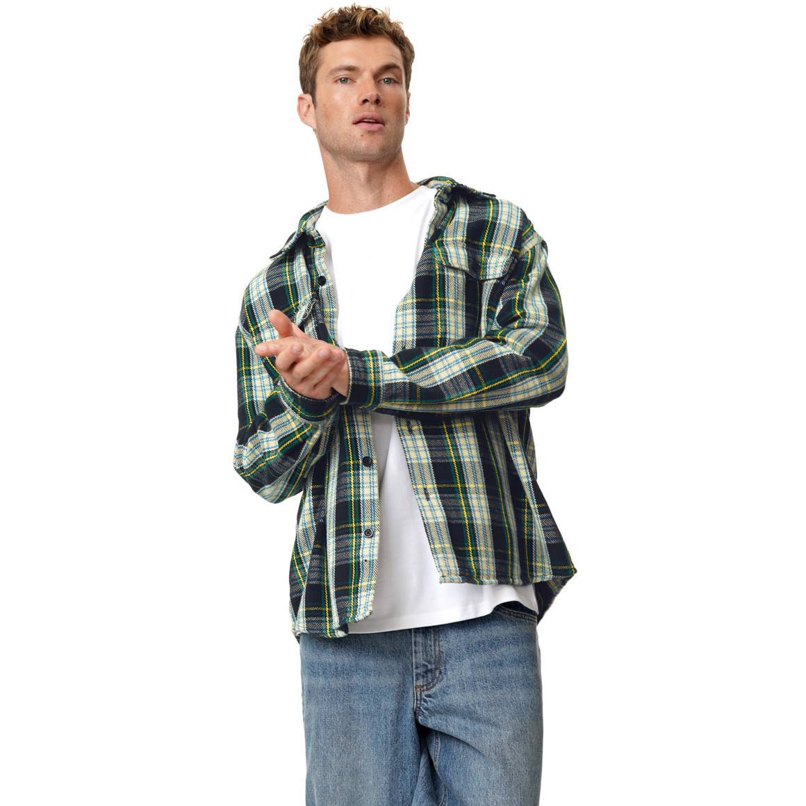 Herren Overshirt im Karo-Design