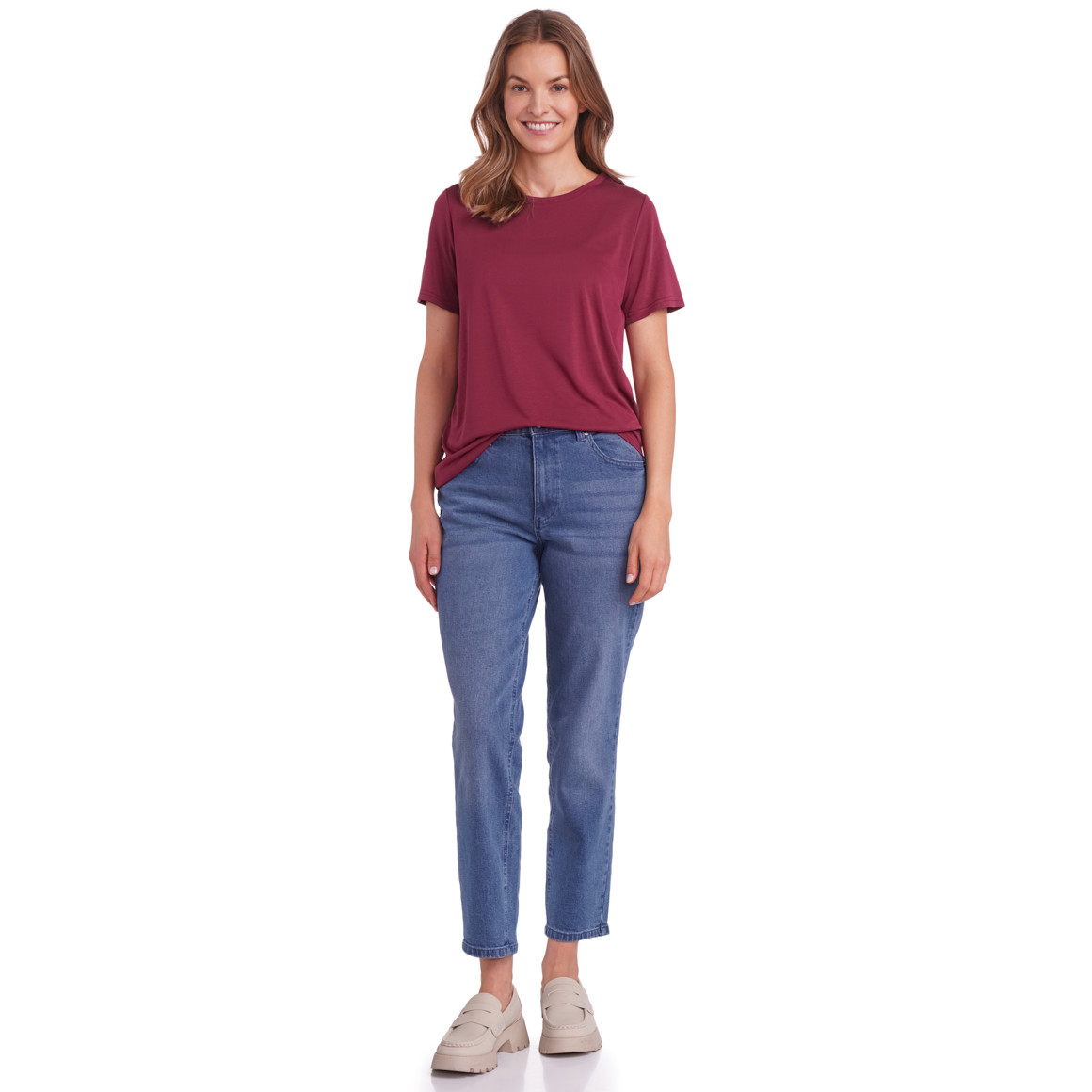 Damen T-Shirt im Basic-Look