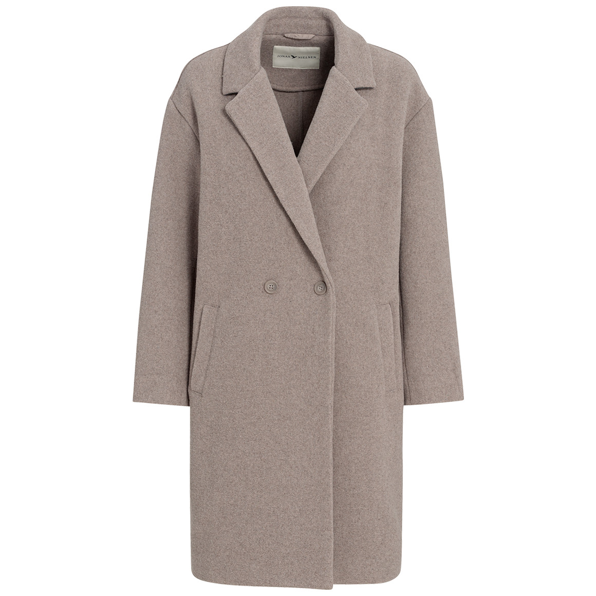 Wollen damesjas in effen kleuren