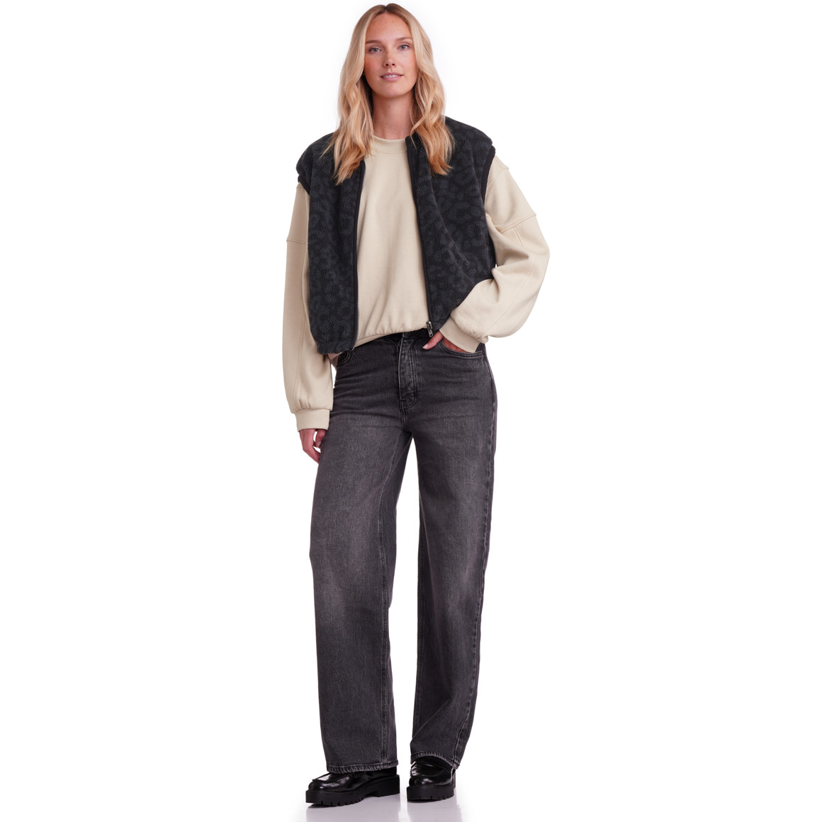 Damen Wendeweste mit Teddyplüsch