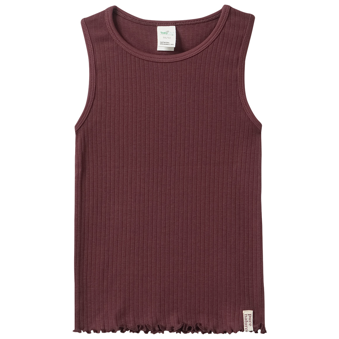 2 Baby Unterhemden mit Ripp-Struktur