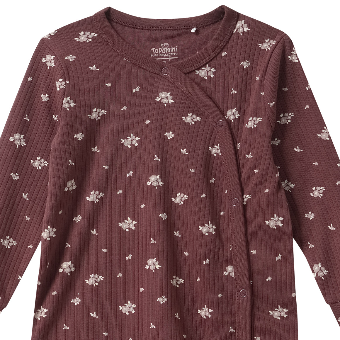 Babypyjama met geribbelde structuur