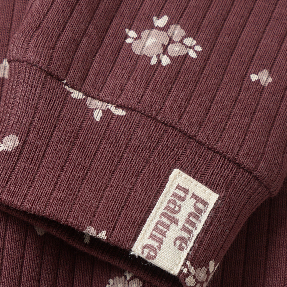 Babypyjama met geribbelde structuur