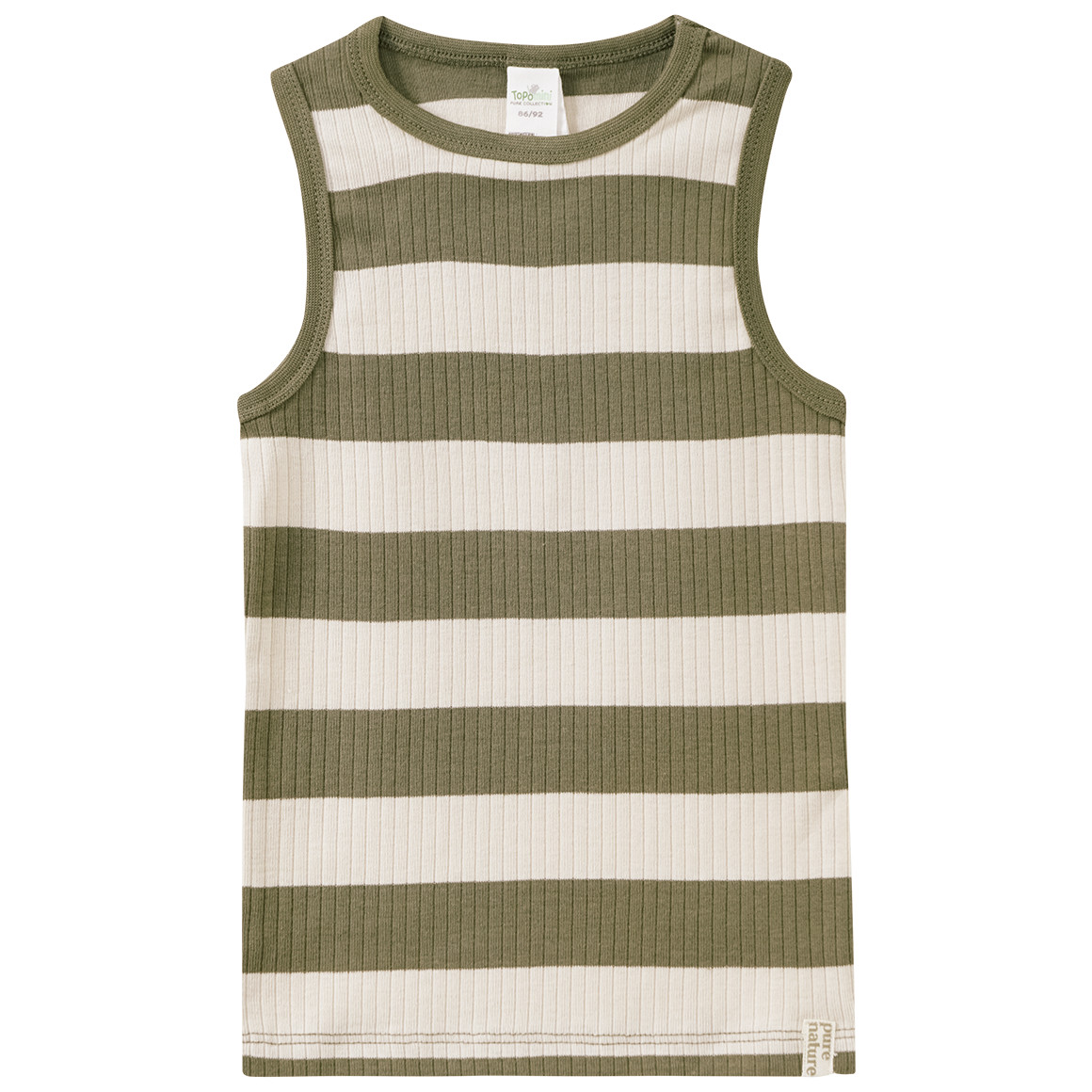 2 babyvestjes met geribbelde structuur