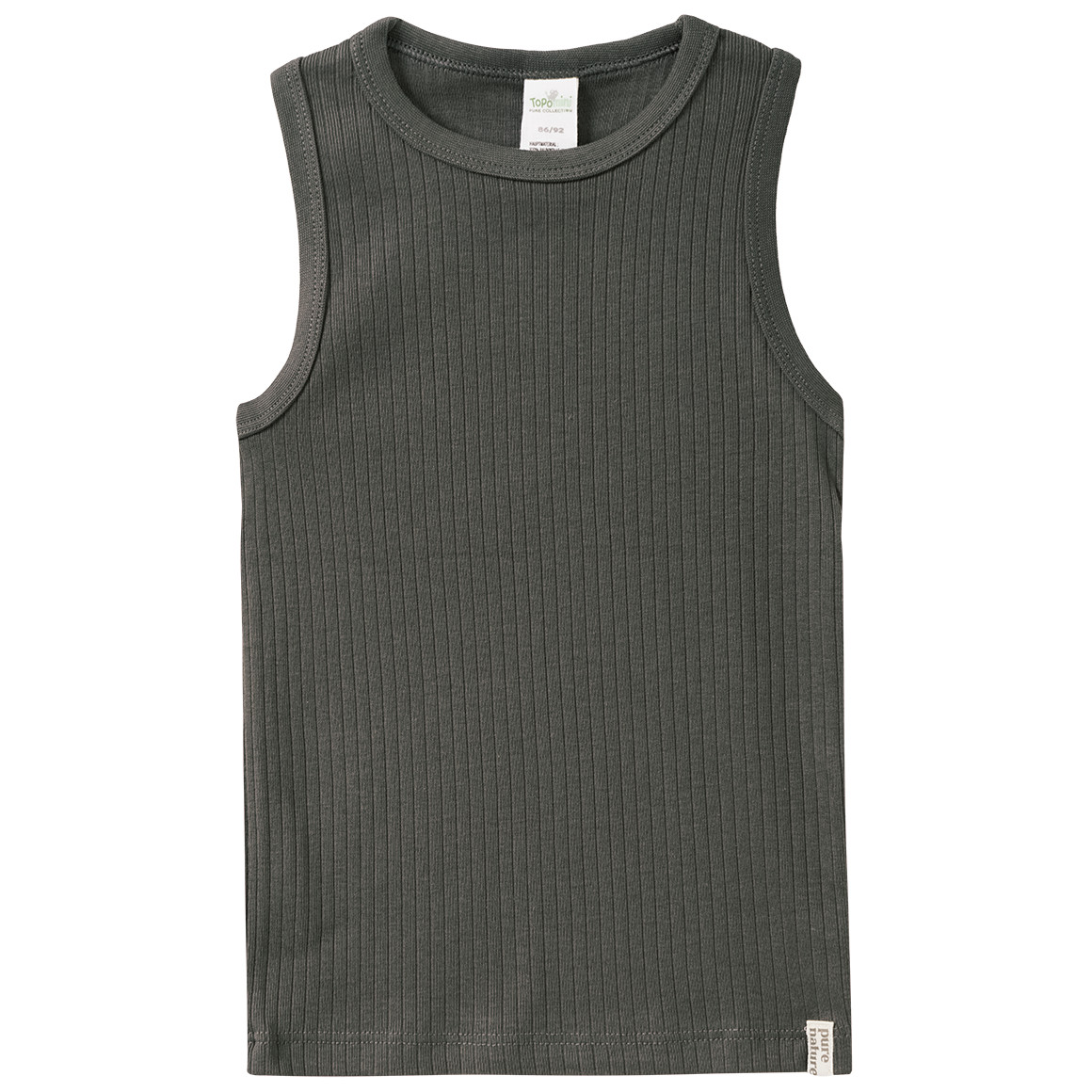 2 babyvestjes met geribbelde structuur