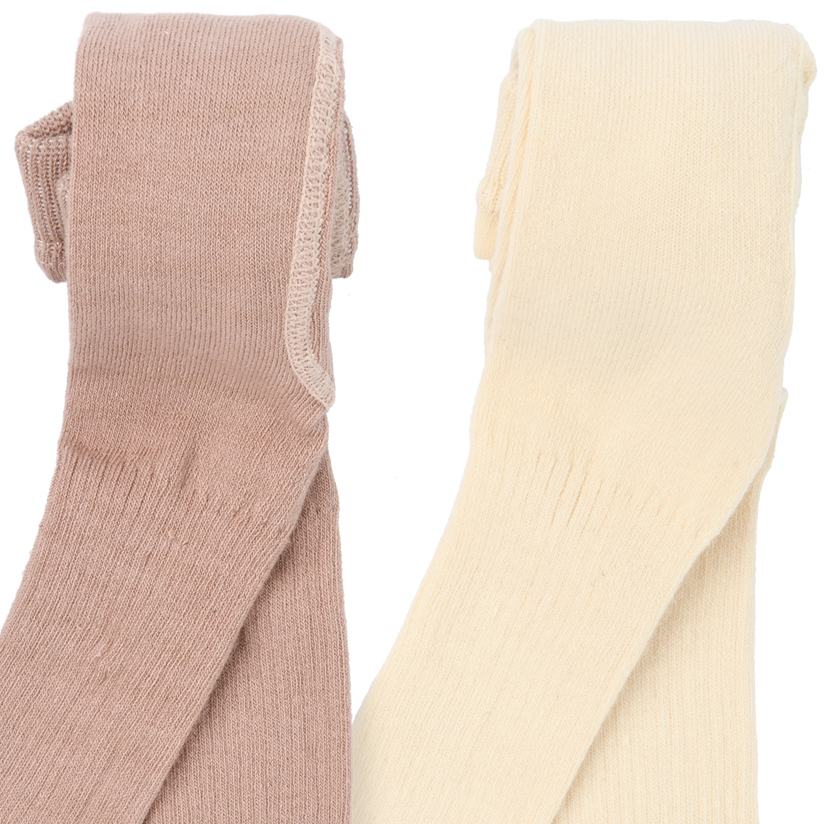 2 Baby leggings met geribbelde structuur